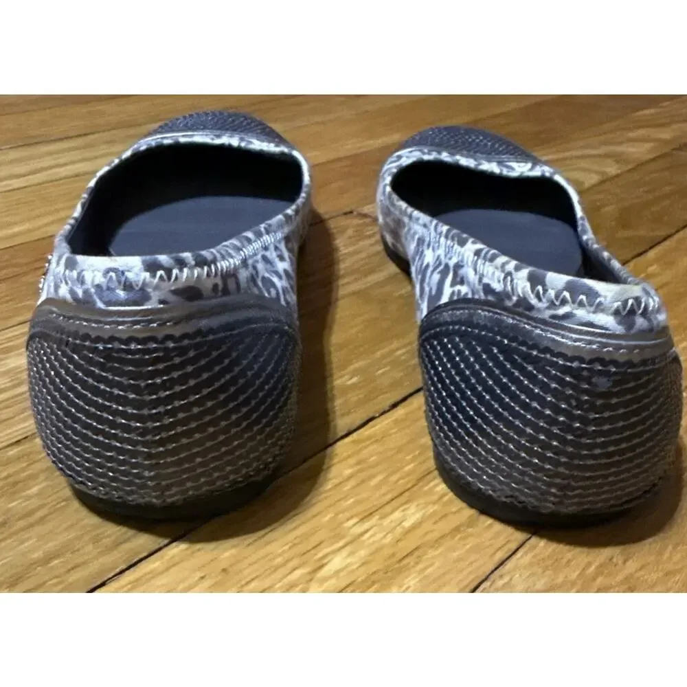 Coach Shine Sequence Ballet Cheetah Print Round-Toe Flats Women's 7
